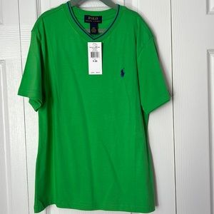 Green little boys small(8) Polo shirt.